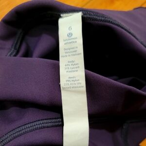 Lululemon Purple Leggings Sz 6